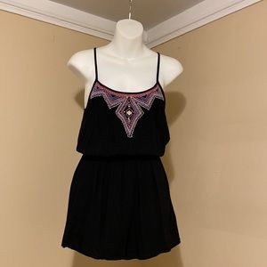 Black romper spaghetti strap